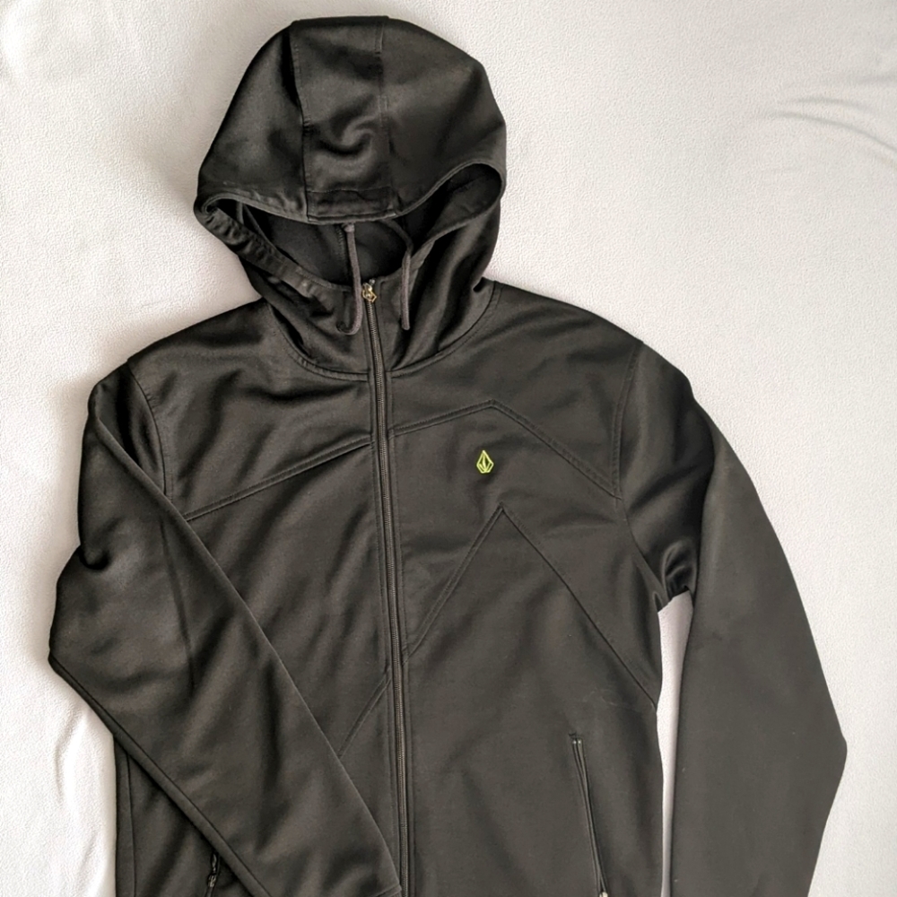 Volcom Black Hooded Jacket